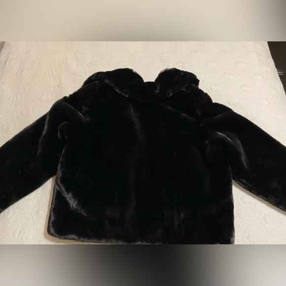 New York & Company Black Faux Fur Coat Size L/XL NWT - Picture 5 of 11